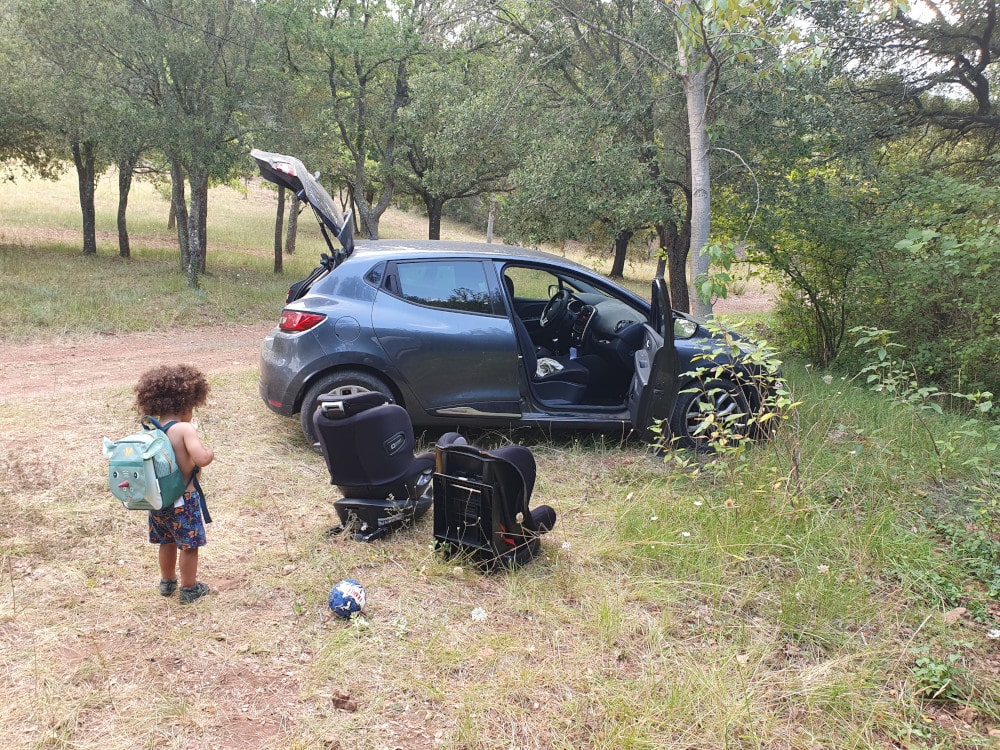 Rangement de la voiture